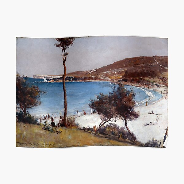 Tom Roberts Holiday Sketch at Coogee Poster