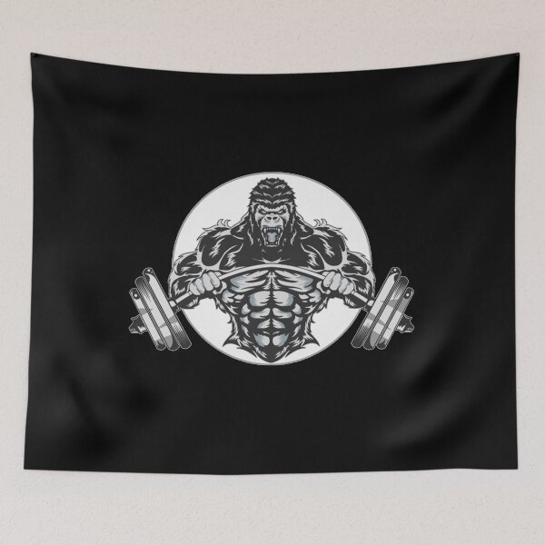 Item preview, Fitnes gorilla logos designed and sold by fariz yuhdi.