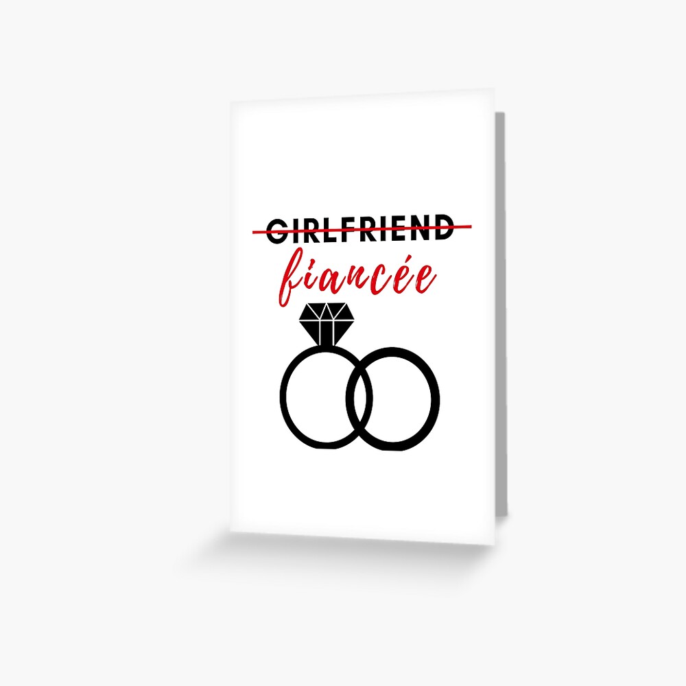 Girlfriend Fiancee Girlfriend Fiancé Relationship Greeting Card For Sale By Horstdesigns 7618