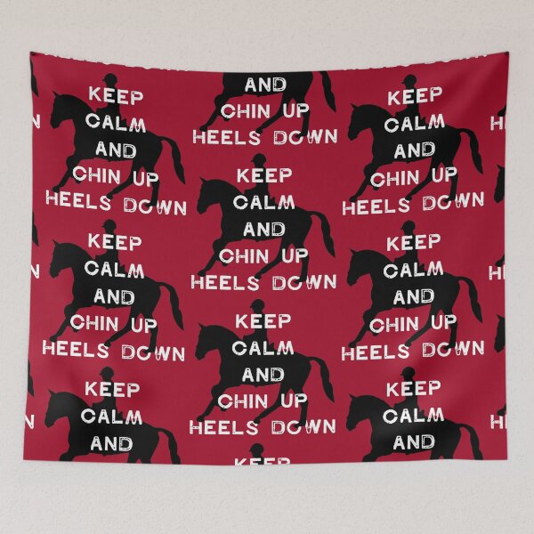 Item preview, Horse Keep Calm Heels down - horse - rider designed and sold by Kentala.