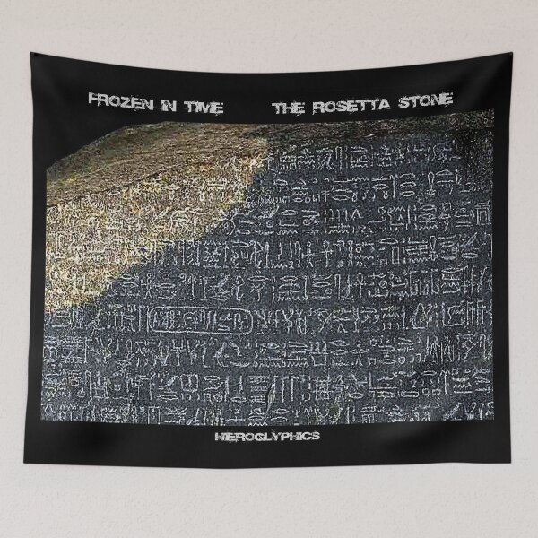 Item preview, ROSETTA STONE : Vintage Egyptian Hieroglyphics Print designed and sold by posterbobs.