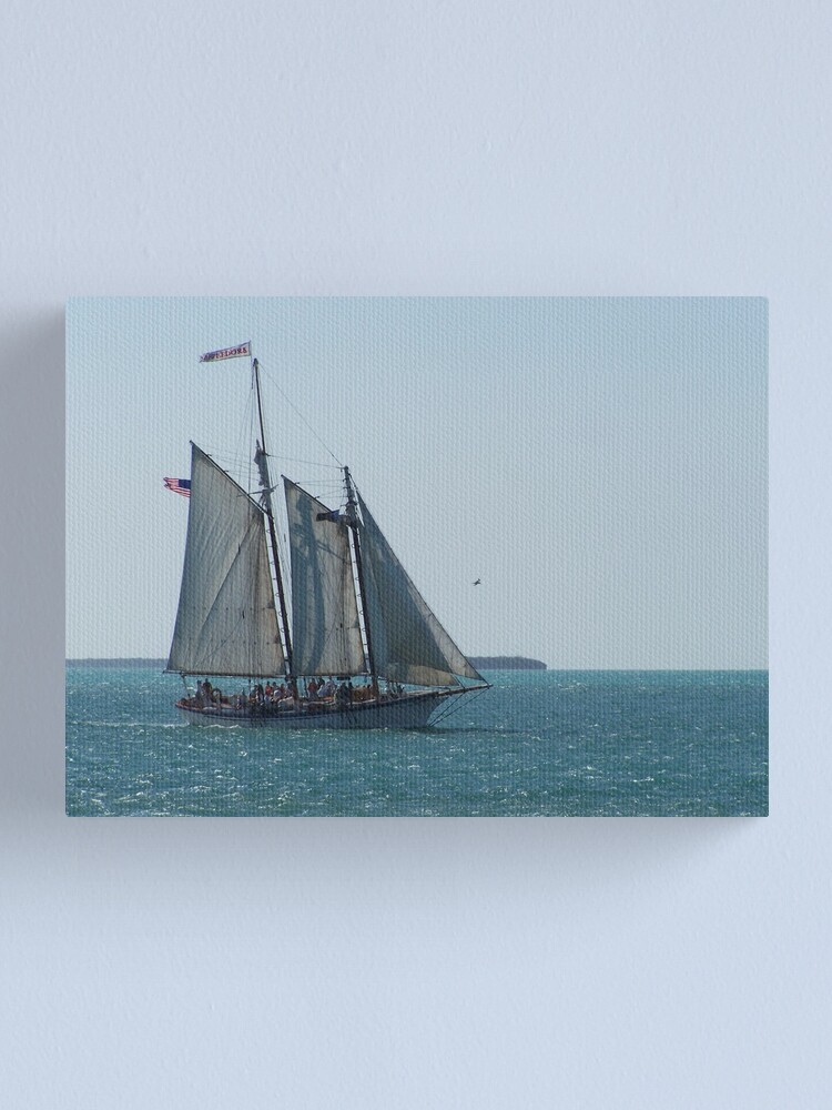 Alternate view of Key West Sailboat (Southern Cross) Canvas Print
