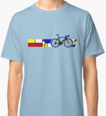 Camiseta clásica Bike Stripes Mondrian