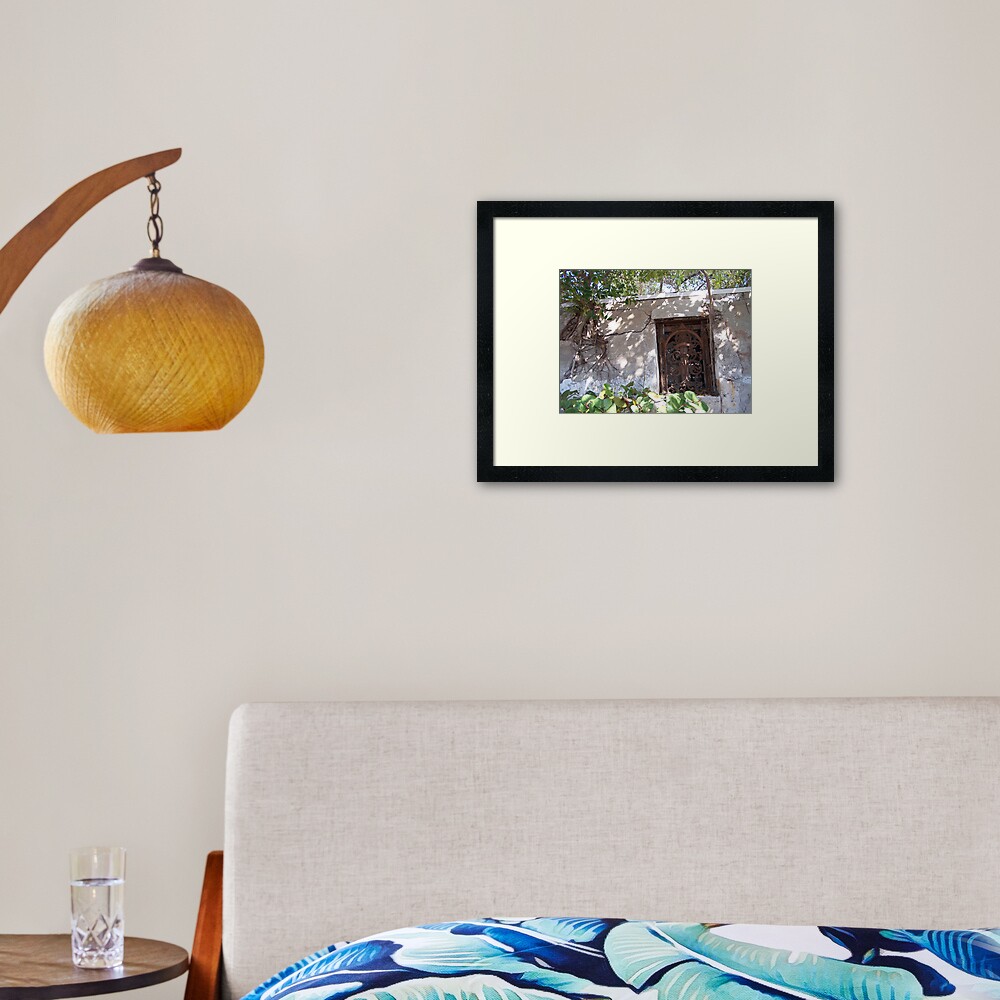 Key West Window Framed Art Print