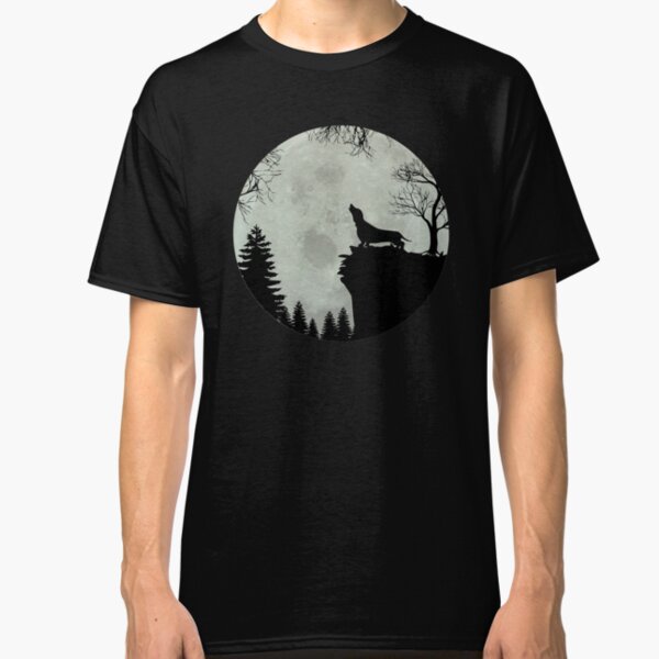 Dachshund Teckel Dachshund moon Classic T-Shirt