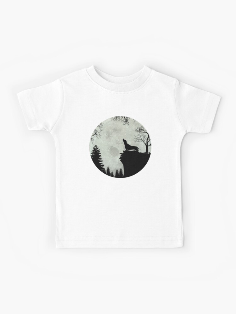 Kids Black Moonasaurus T-Shirt