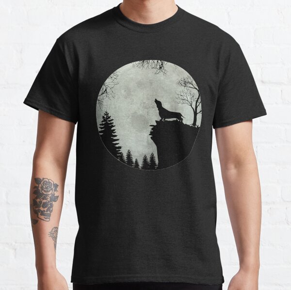 Dachshund Teckel Dachshund moon Classic T-Shirt