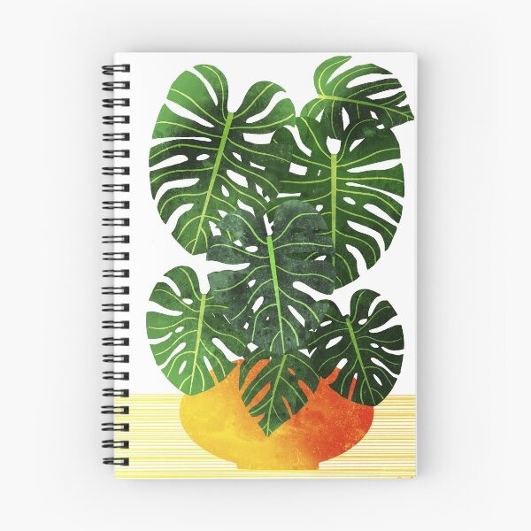 Item preview, Monsters Swiss Cheese Plant In Mid Century Pot  designed and sold by BunnyThePainter.