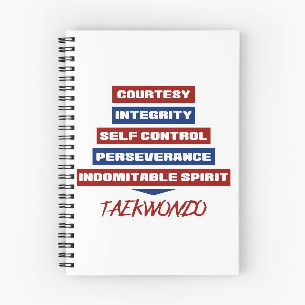 Item preview, Tenets of Taekwondo designed and sold by spinningkick.