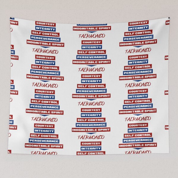 Item preview, Tenets of Taekwondo designed and sold by spinningkick.