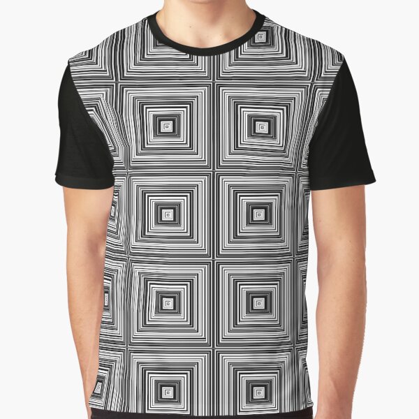 Four Squares intersecting - Black Men's T-Shirt