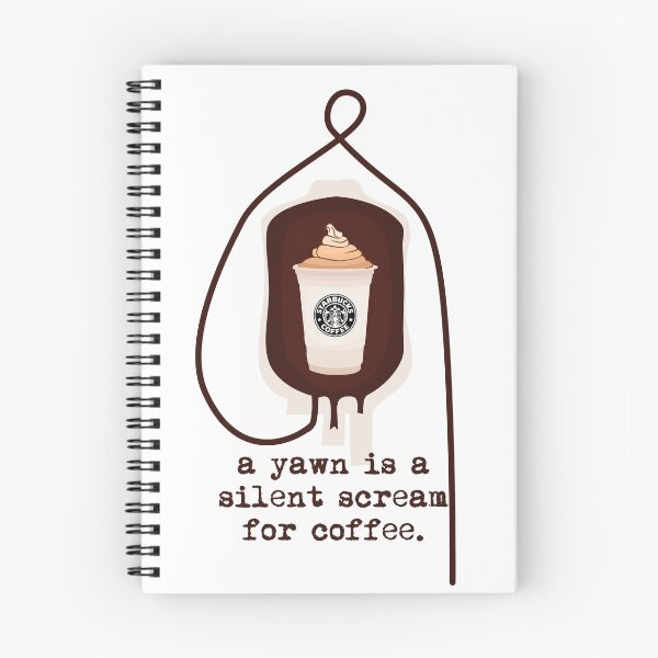 Item preview, a yawn is a silent scream for coffee designed and sold by horstdesigns.