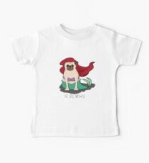 The Little Mer-Pug Baby Tee
