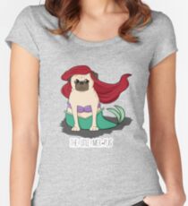 The Little Mer-Pug Women's Fitted Scoop T-Shirt