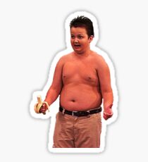 gibby with banana Sticker
