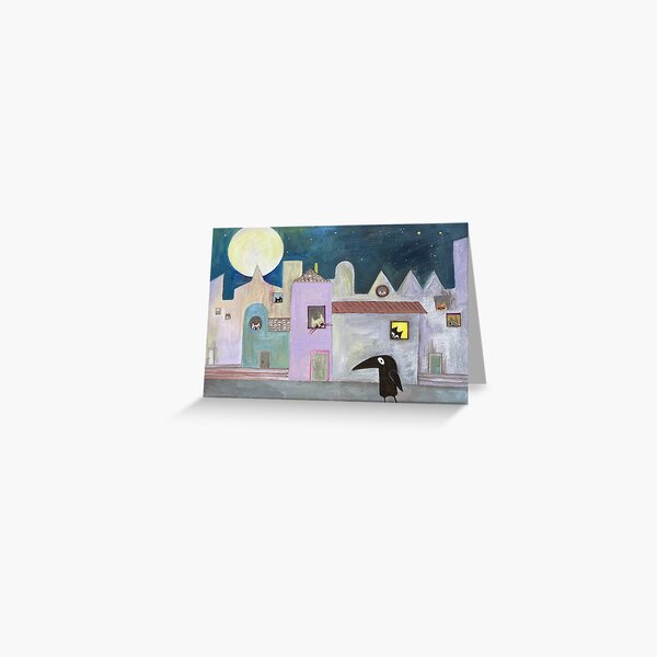 city of cats Greeting Card