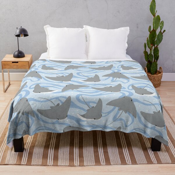 Stingrays - Cownose Ray - Sticker Pack Throw Blanket