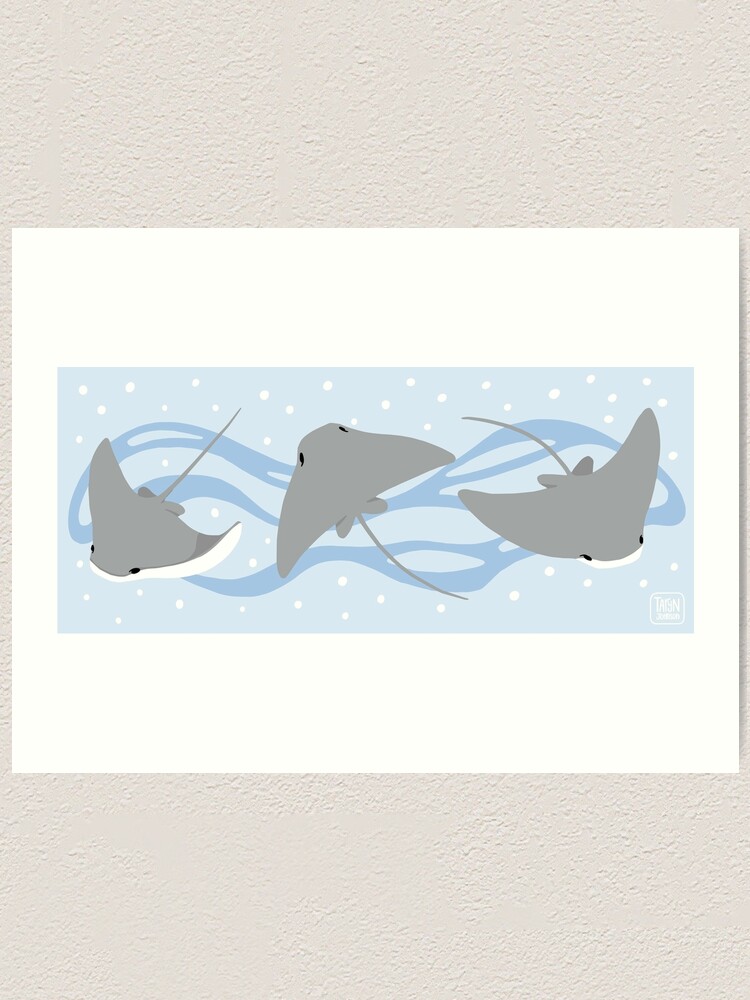 Alternate view of Stingrays - Cownose Ray - Sticker Pack Art Print