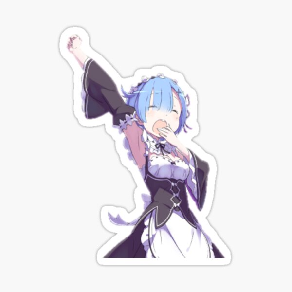 Rem Re:Zero Yawn Sticker
