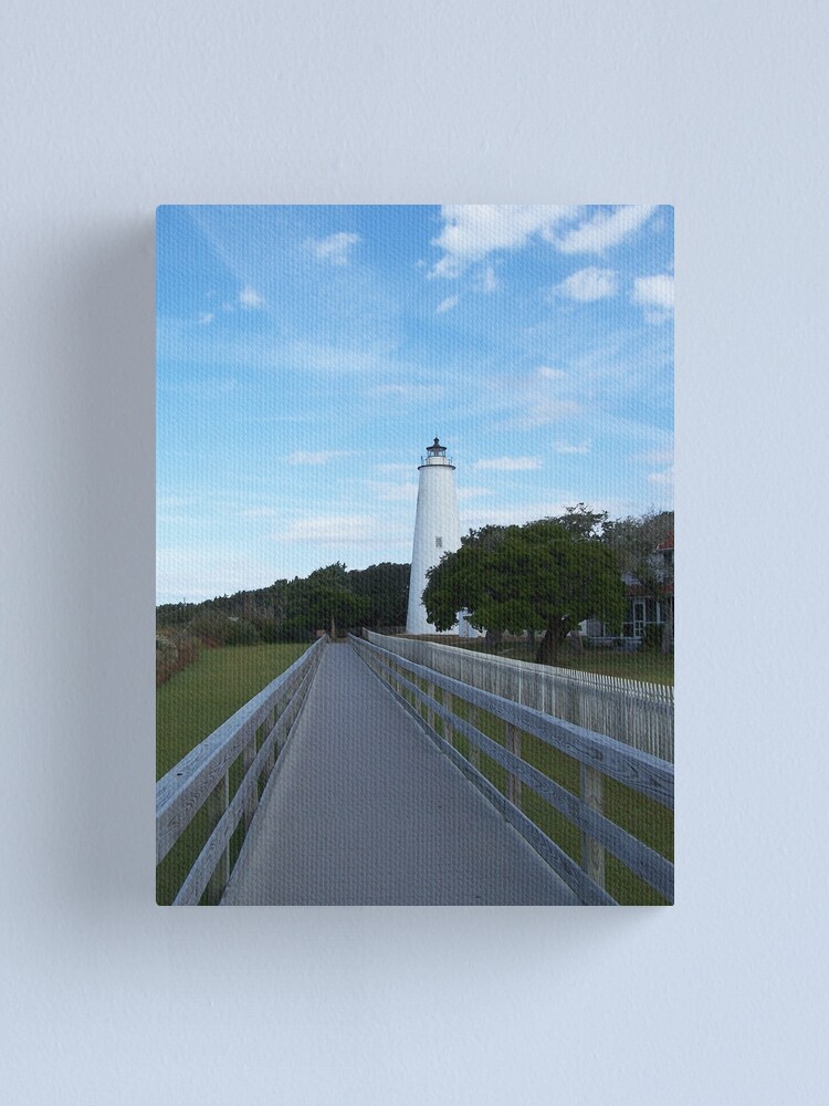Thumbnail 2 of 3, Canvas Print, Ocracoke Island Lighthouse designed and sold by DianaTaylor/ JacksonDunes.