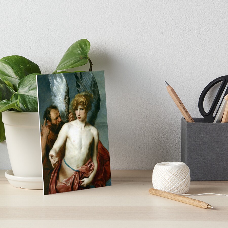 "Anthony van Dyck Daedalus and Icarus" Art Board Print by pdgraphics Redbubble