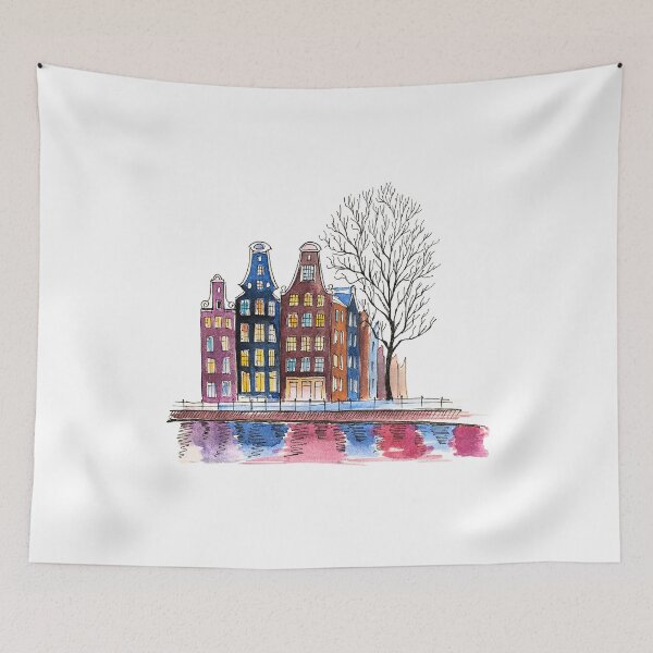 Item preview, Amsterdam watercolor architecture. designed and sold by LiliyaSavelieva.