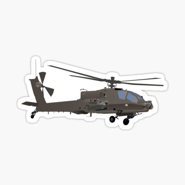 Vista previa del artículo con la obra «Helicóptero Apache AH-64», diseñado y vendido por NorseTech.