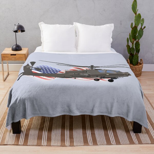 Item preview, AH-64 Apache Helicopter with American Flag designed and sold by NorseTech.