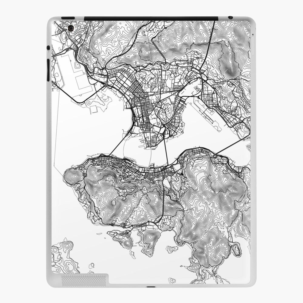 City Map Print Anniversary Gift Wedding Gift Hong Kong Map Print Map Wall Art Minimalist Map Print Travel