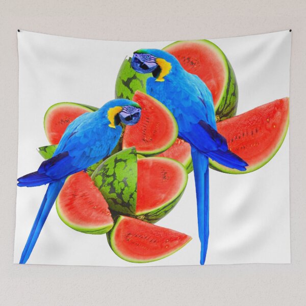 Item preview, BLUE MACAWS & WATERMELONS   designed and sold by sharlesart.