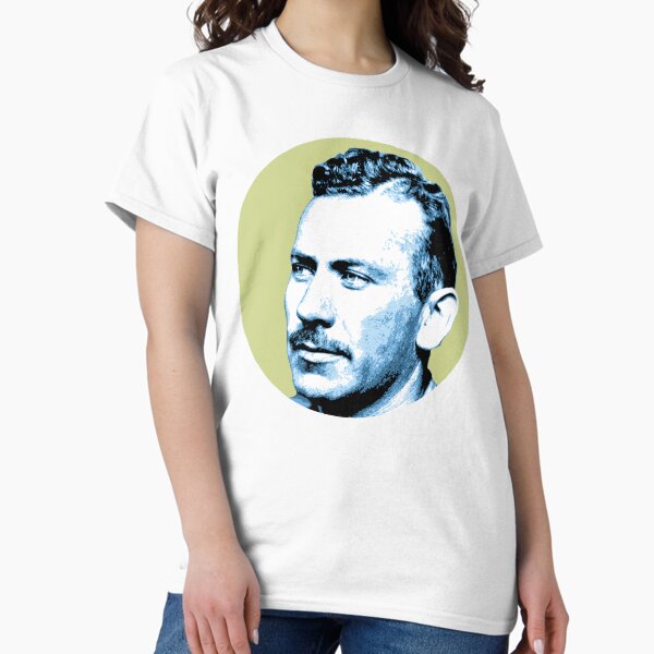 Item preview, John Steinbeck Blue Green Portrait designed and sold by savantdesigns.