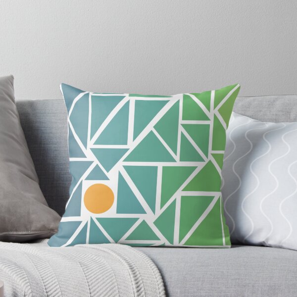 Item preview, Asymmetrical Design blue-green white designed and sold by beaunana.