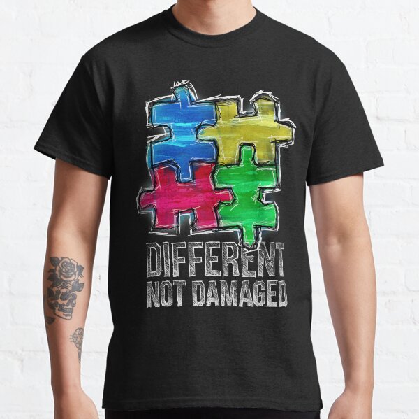 Autism Acceptance - Different Not Damaged Classic T-Shirt