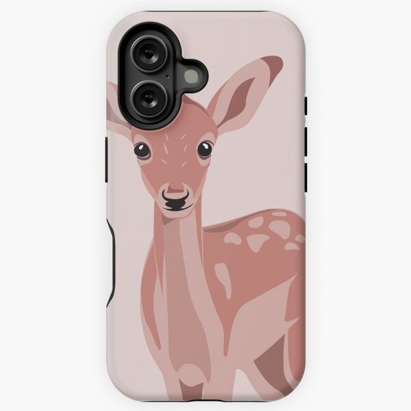 Faon rose de la forêt Coque antichoc iPhone