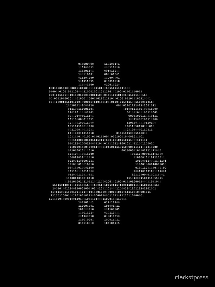 Bitcoin Binary Black iPhone Case