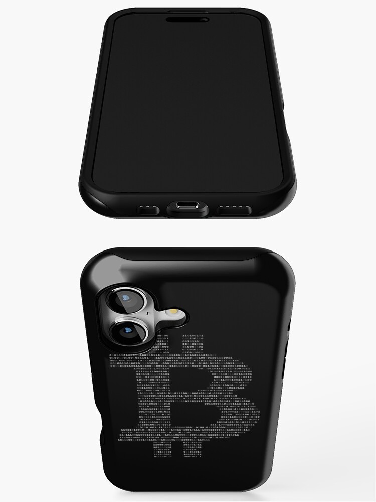 Bitcoin Binary Black iPhone Case