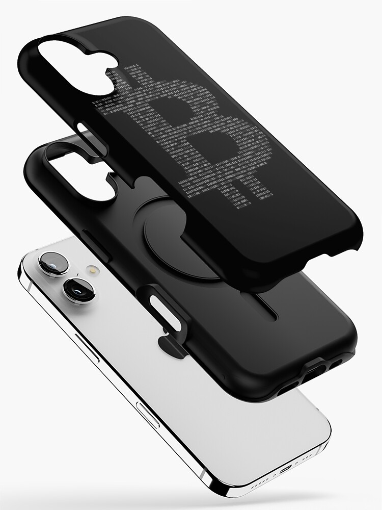 Bitcoin Binary Black iPhone Case
