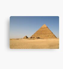 Khéops, Khéphren et Mykérinos Canvas Print