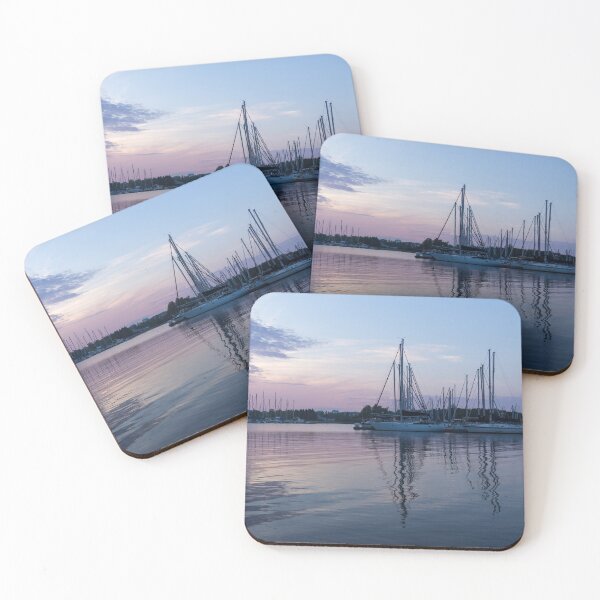 Item preview, Soft Purple Ripples - Yachts and Clouds Reflections designed and sold by Georgia Mizuleva.