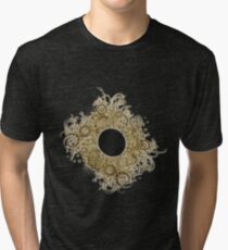 Abstract Digital Baroque Swirls Tri-blend T-Shirt