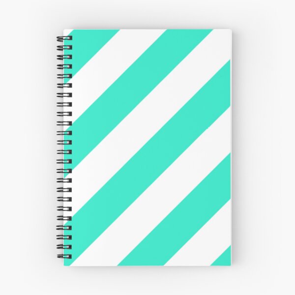 Item preview, Sea Green and White Striped Diagonal Pattern designed and sold by Poetic Patterns Studio.
