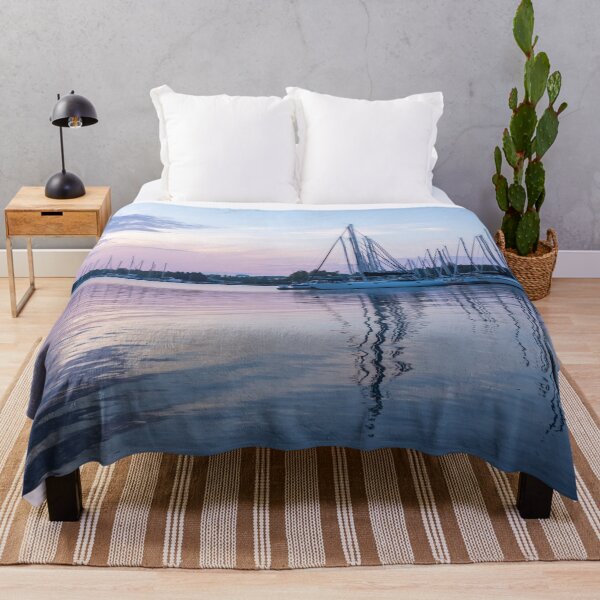 Item preview, Soft Lavender and Pink Ripples - Yachts and Clouds Reflections designed and sold by Georgia Mizuleva.