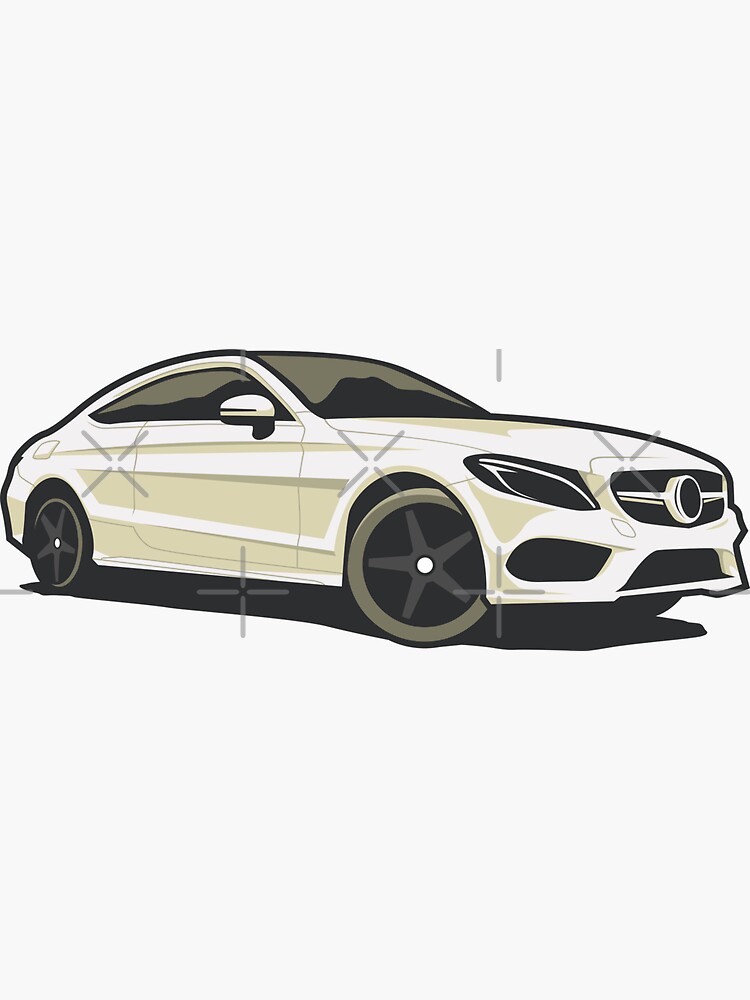 00513 decals Mercedes AMG for different scales white 