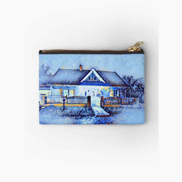 Item preview, home in snow designed and sold by AidaArt.