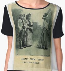 vintage clothing, history, people, illustration, adult, art, group, lithograph, painting, vertical, photography, pattern, clothing, men, retro style, only men, adults only Chiffon Top