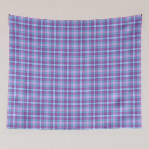 Item preview, Bubblegum Plaid with Blue! designed and sold by Cats-And-Coffee.
