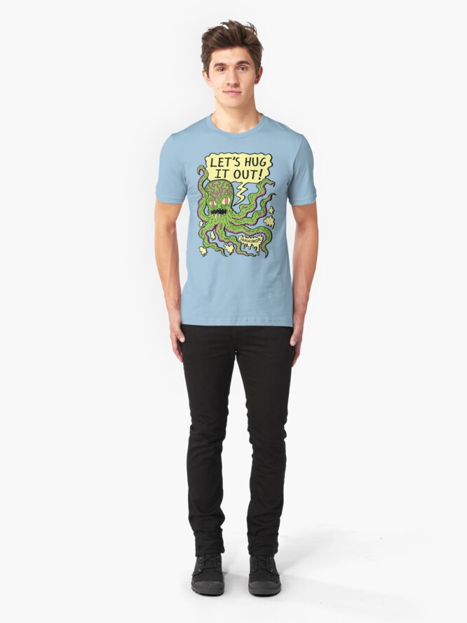 Alternate view of Lets Hug It Out Slim Fit T-Shirt