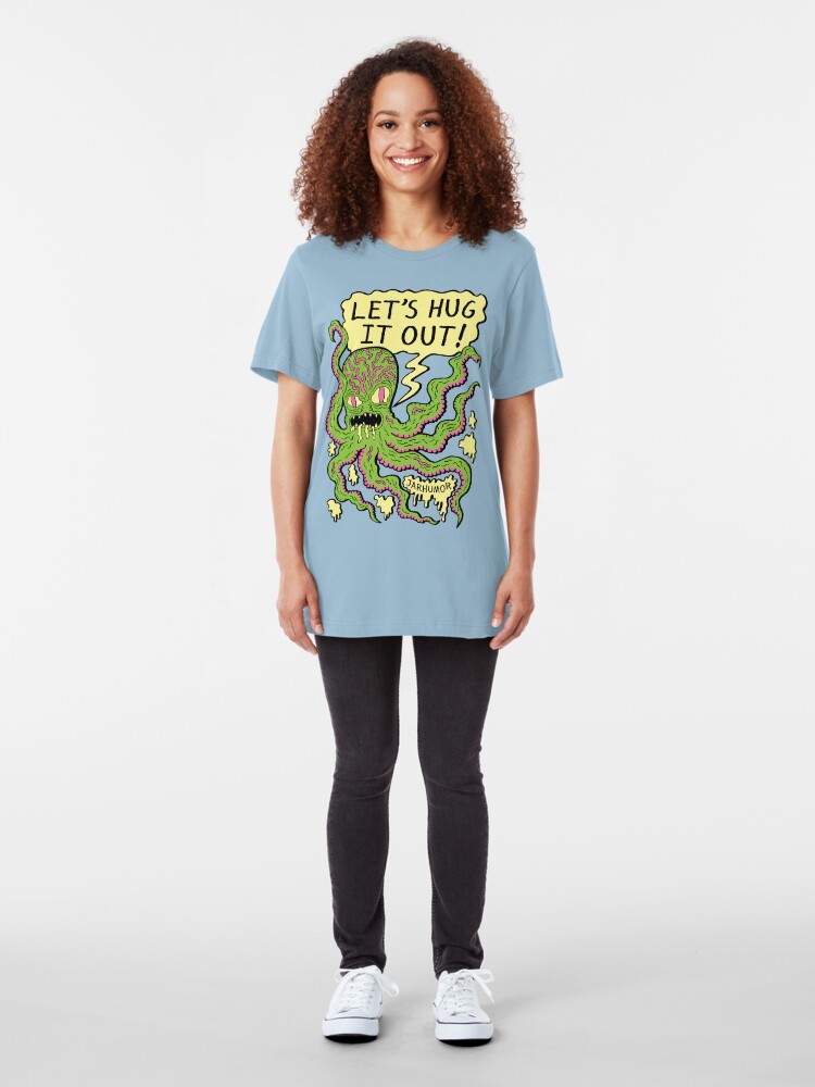 Alternate view of Lets Hug It Out Slim Fit T-Shirt