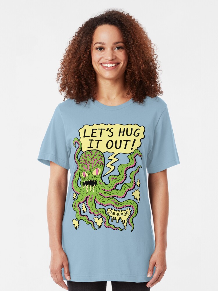 Alternate view of Lets Hug It Out Slim Fit T-Shirt