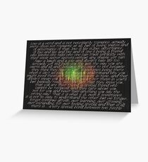 Love Is A Word (one) © Vicki Ferrari Cards Greeting Card